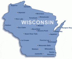 Wisconsin Fishing Map