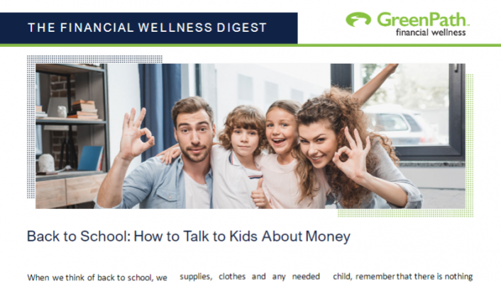 Newsletter Article: Back to School: How to Talk to Kids About Money