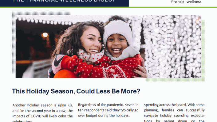 Newsletter Article: This Holiday Season, Could Less Be More?