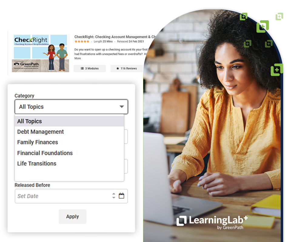 LearningLab+ Financial Education Banner