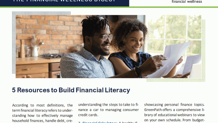 Newsletter Article: 5 Resources to Build Financial Literacy