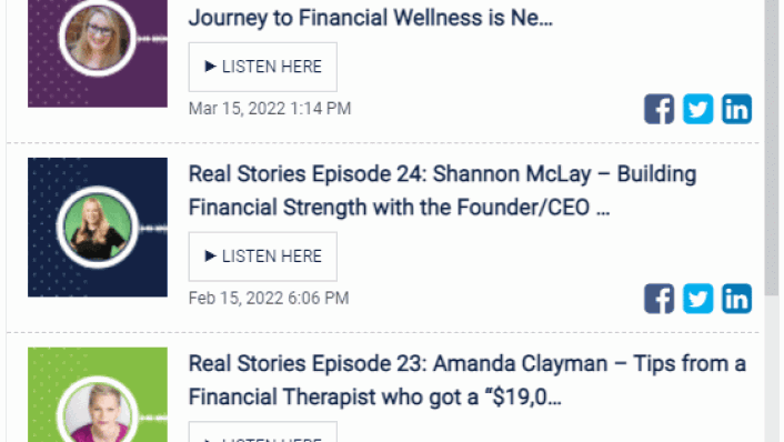 Podcast Shares Real Money Stories