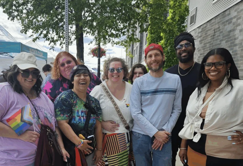 GreenPath team members showing their PRIDE at a celebration in Ferndale, Michigan