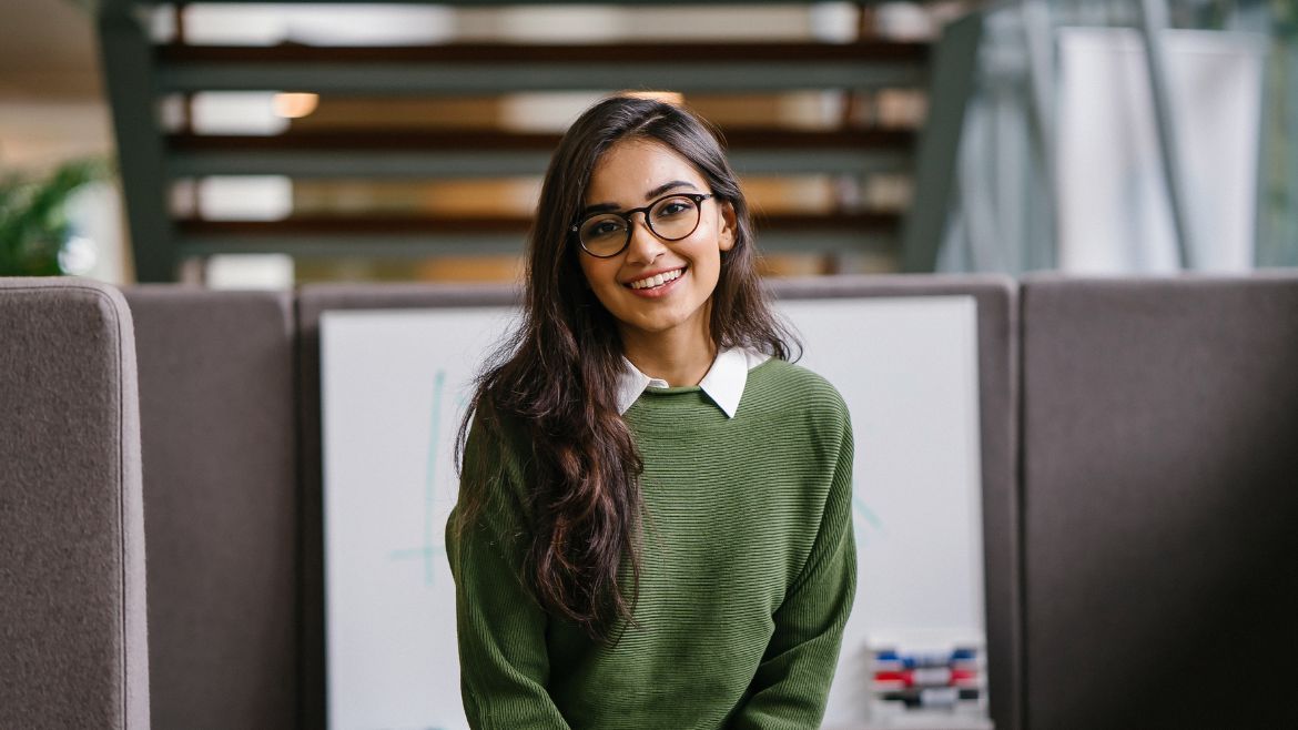 Brown Woman Office