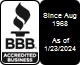 Better Business Bureau Certified