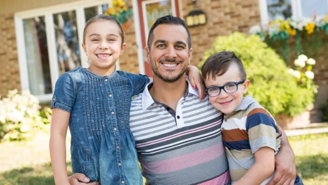 Single father of two.