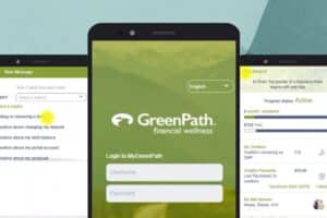 My GreenPath app DMP portal screens.